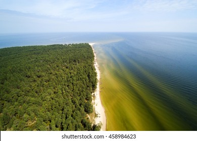 Aerial View Of Kolka Cape, Baltic Sea, Latvia.