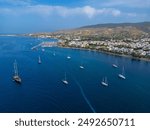 Aerial view of Kos town, Kos island, Greece. 