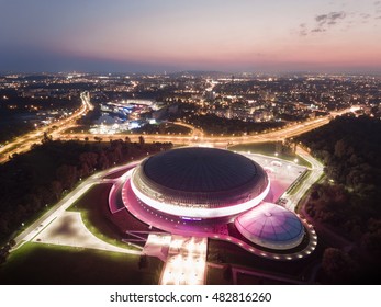 Aerial View In Krakow On Arena, Aerial Photography