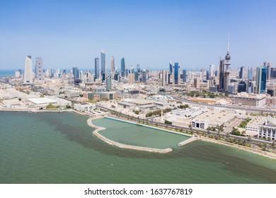 Aerial View Of Kuwait Parliament Building During Day