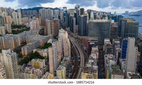 Aerial View Of Kwun Tong District