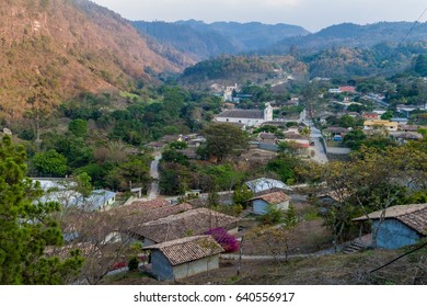 Aerial View Of La Campa Village, Honduras