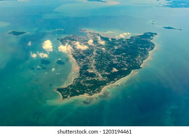 An aerial view of Labuan island 