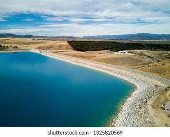 Aerial View - Lake Pukaki, New Zealand.