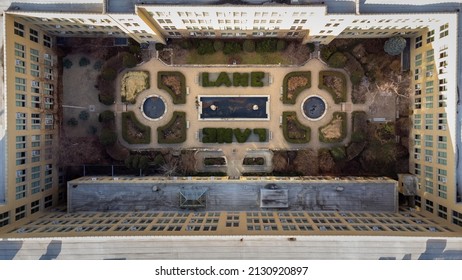 The Aerial View Of Lane Tech College Campus  Chicago, Illinois, United States 