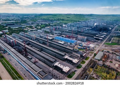 Aerial View Of A Large Aluminum Smelter