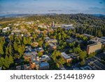 Aerial View of a large Public University in Eugene, Oregon