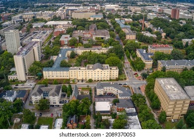 Aerial View Of A Large Public University In Columbia, South Carolina