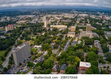 Aerial View Of A Large Public University In Columbia, South Carolina