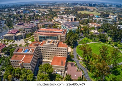 Aerial View Of A Large Public University In Irvine, California
