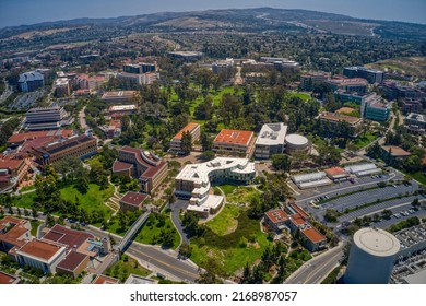 Aerial View Of A Large Public University In Irvine, California