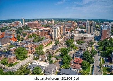 Aerial View of a large State University in Ann Arbor, Michigan - Shutterstock ID 2019044816