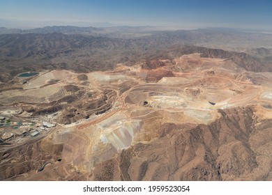 Aerial View Of Largest Copper Mine In North America