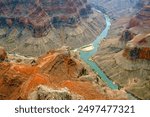 Aerial view Late afternoon in the Grand Canyon Arizona