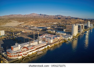 Aerial View of Laughlin, Nevada on the Colorado River