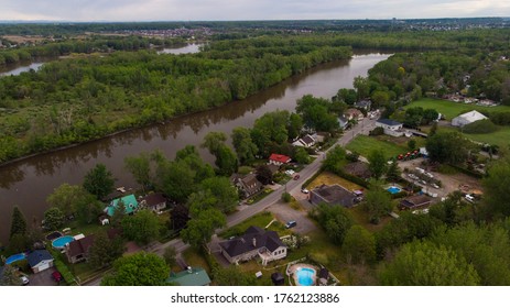 Aerial View Of Laval City, Quebec, Canada