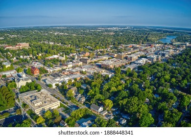 Aerial View Of Lawrence, Kansas And Its State University