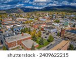 Aerial View of Leadville, Colorado during Autumn