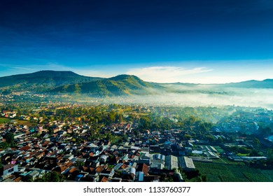 Aerial View Of Lembang, Bandung, West Java, Indonesia, Asia