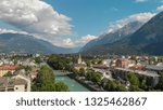 Aerial view of Lienz skyline, Austria in summer season.