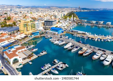 Aerial view of Limassol Marina and surroundings - Powered by Shutterstock