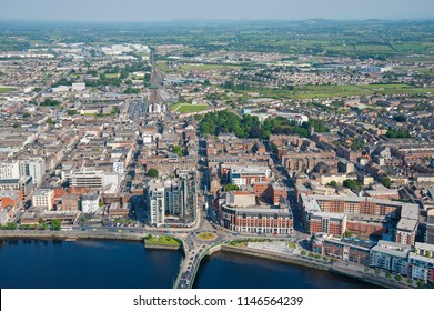 An Aerial View Of Limerick City, Ireland, From June 2009.