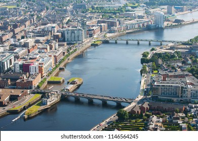 An Aerial View Of Limerick City, Ireland, From June 2009.