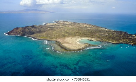 Aerial View Of Lobos Island, Fuerteventura, Canary Islands