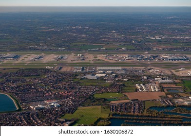 Aerial View Of London Heathrow Airport From The South