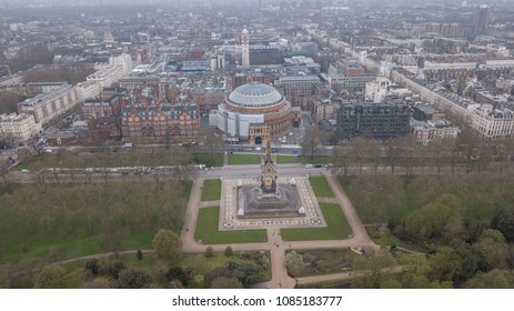 Aerial View Of London Hyde Park UK United Kingdom Drone Top View