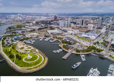 Aerial View Long Beach Pike, California