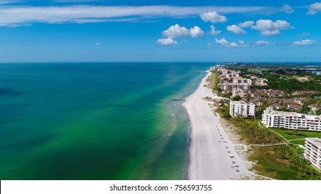 An Aerial View Of Longboat Key, Florida.