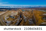 Aerial View of Longmont Colorado from the St Vrain
