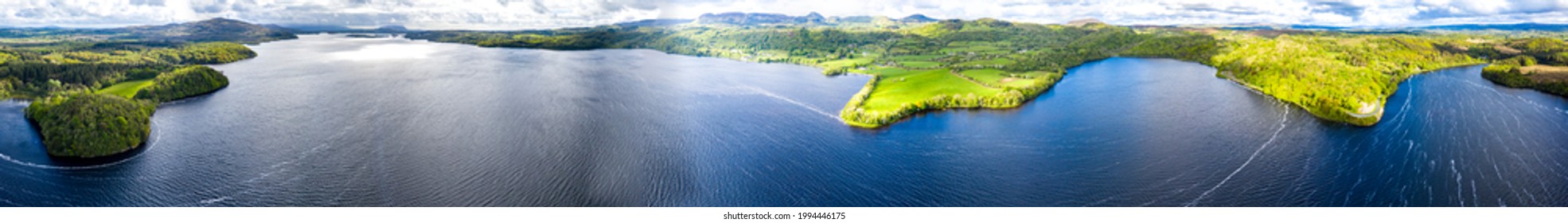 Aerial View Of Lough Gill, County Sligo - Ireland