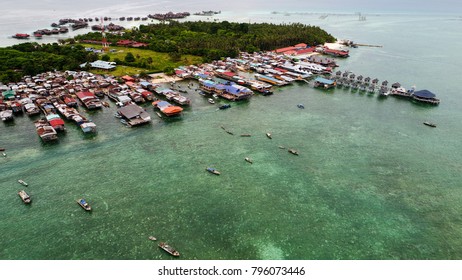 Aerial View of Mabul Island, Sabah