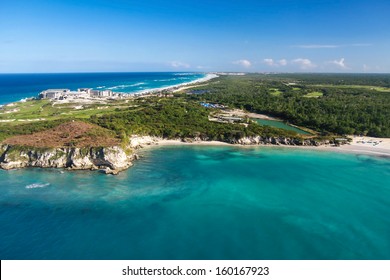 Aerial View Of Macao Beach, Bavaro , Dominican Republic  