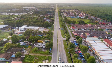 Aerial View Main Road Housing Area Stock Photo 1612357636 | Shutterstock