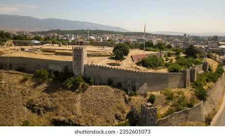 Aerial View of Majestic Skopje Fortress.
Soar above history with this captivating aerial photograph of the Skopje Fortress. - Shutterstock ID 2352601073