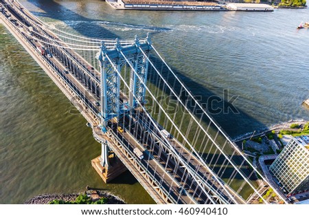 Image, Stock Photo View from Brooklyn to Manhattan