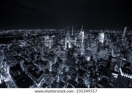 Similar – Image, Stock Photo View from Empire to Times Square