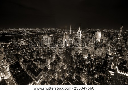 Image, Stock Photo View from Empire to Times Square