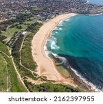 Aerial view of Maroubra Beach in Sydney Eastern Suburbs - Sydney NSW Australia