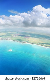 Aerial View Of Maui Island In Hawaii