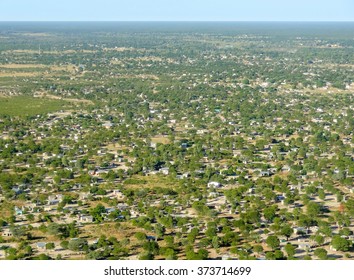 Aerial View Of Maun, A Town In Botswana, Africa