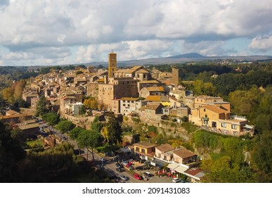 Aerial view of medieval town of Sutri in Lazio in Italy - Shutterstock ID 2091431083