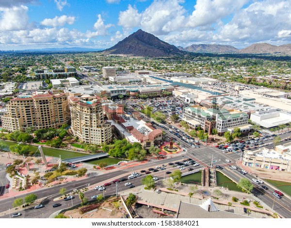 Aerial View Mega Shopping Mall Scottsdale Stock Photo 1583884021 ...