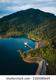 Aerial View Of Mengkuang Dam Pulau Pinang.