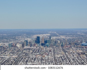 Aerial View Of Minneapolis Which Is A Major City In Minnesota In The United States, That Forms 