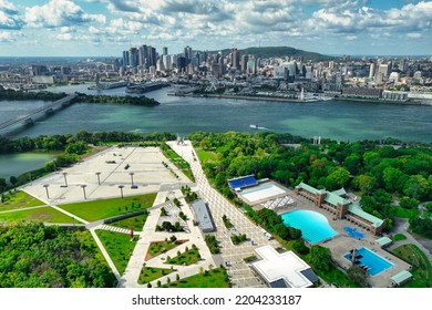 Aerial View Of Montreal City From St-Helen Island