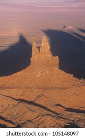 Aerial View Of Monument Valley At Sunset, Arizona